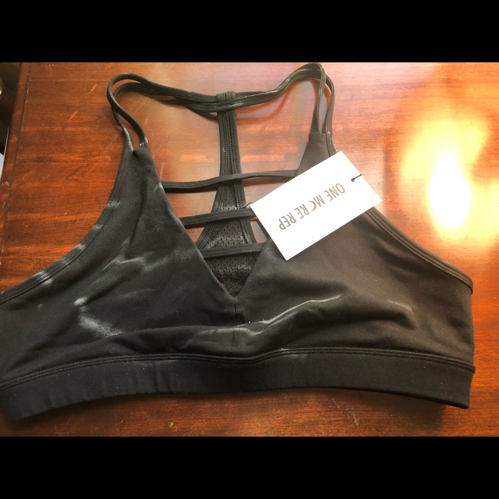 ZYIA Black Grid Bra XXL NWT